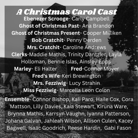 The cast list was posted via social media as well.  