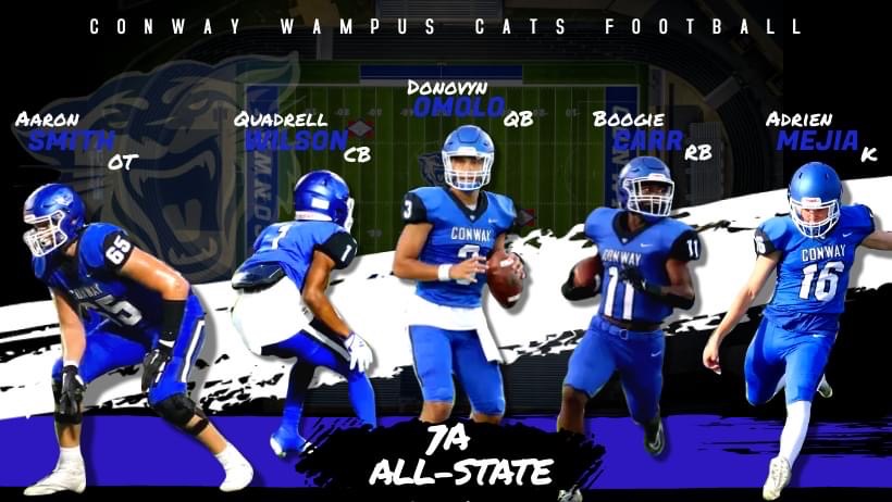 5 Wampus Cat football players have been named to the 2022 All State Team.