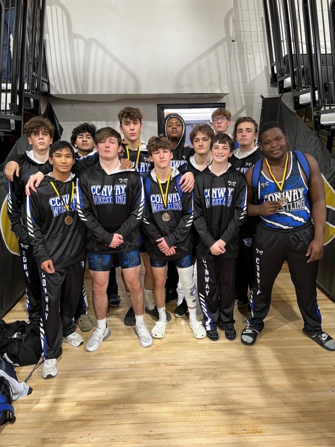The Wampus Cat Wrestling team attended The Little Rock Classic wrestling tournament December 3.  