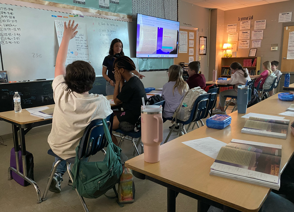 McKinley teaches kids in her Intro to Education class. 